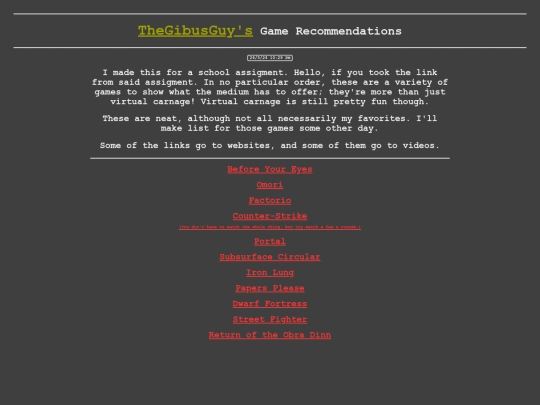 misc/game_recs screenshot