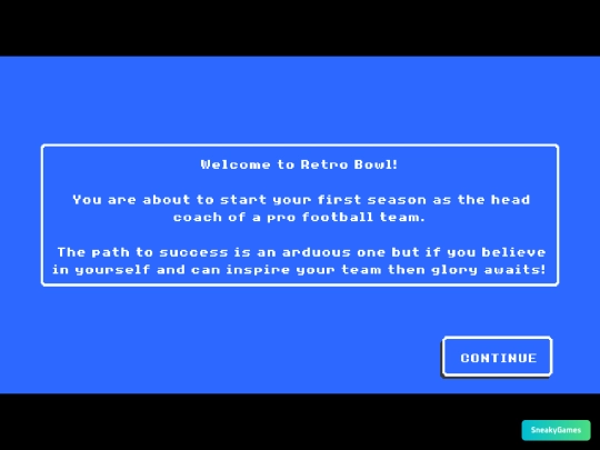 RetroBowl screenshot