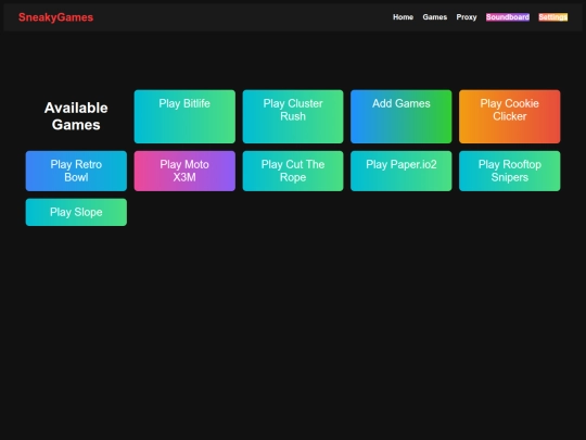 games screenshot