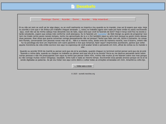 posts/desabafo screenshot