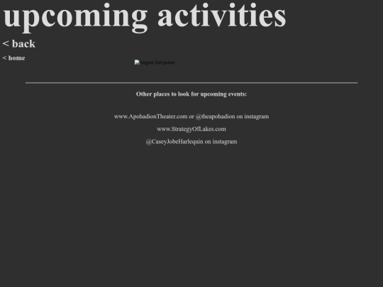 upcoming screenshot