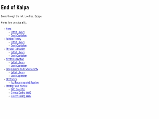 index screenshot