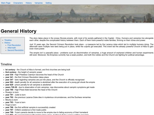 history screenshot
