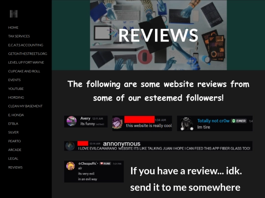 EVILIvetteCamarano.com/DRAFT/REVIEWS screenshot