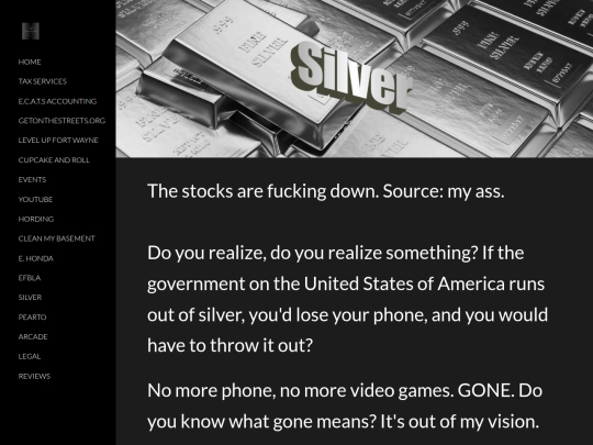 EVILIvetteCamarano.com/DRAFT/SILVER screenshot
