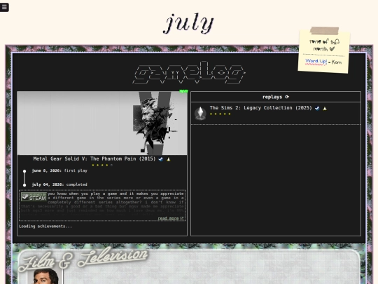 scrapbook/medialog screenshot