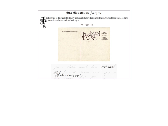 site/guestbook/archive screenshot