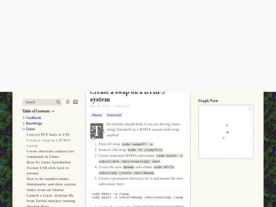 writings/digitalgarden/Linux/Create-a-swap-on-a-BTRFS-system screenshot