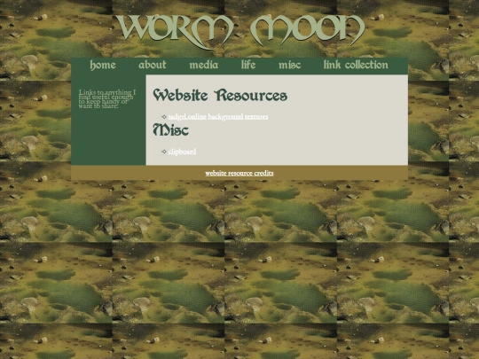 links screenshot