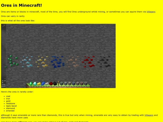 Ores screenshot