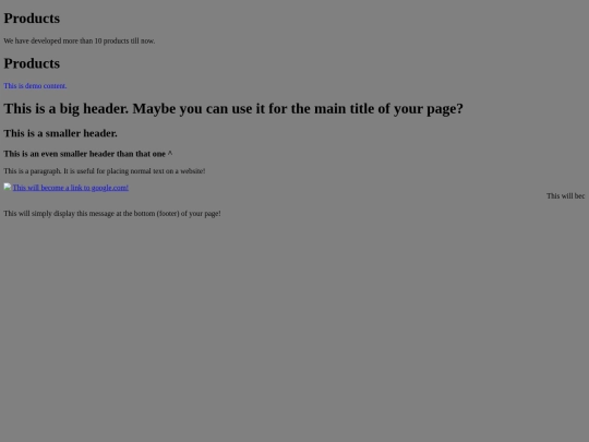 test screenshot