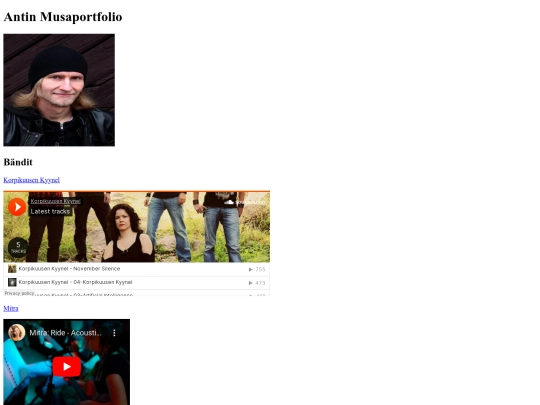 Portfolio screenshot