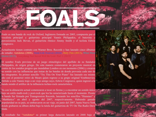 FoalsPage screenshot
