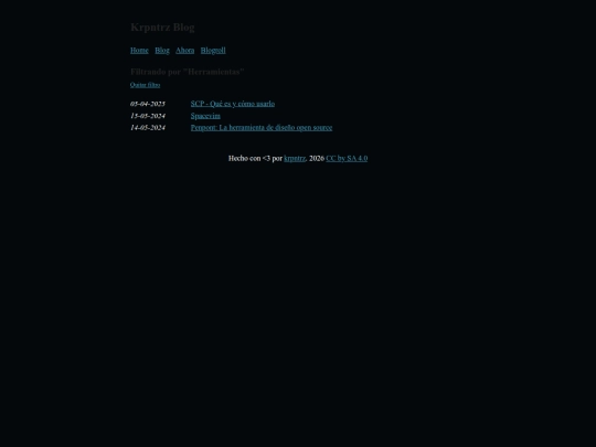 blog/herramientas screenshot