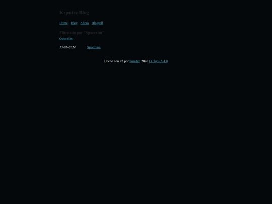 blog/spacevim screenshot