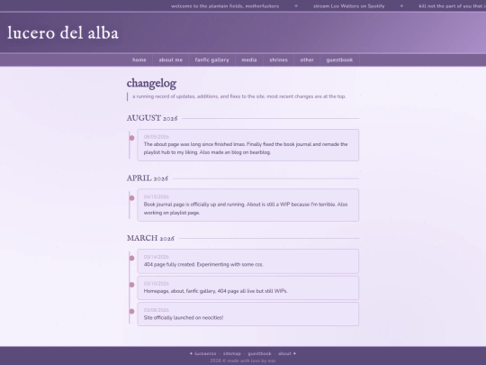 changelog screenshot