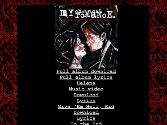 Album Files/threeCheersForSweetRevenge screenshot