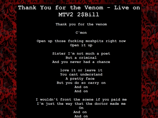 Lyrics/lifeOnTheMurderSceneLyrics screenshot