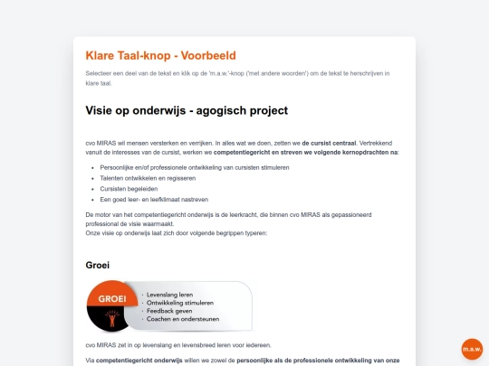 ai/klare_taal_knop screenshot