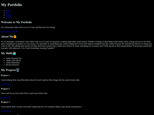 Portfolio screenshot
