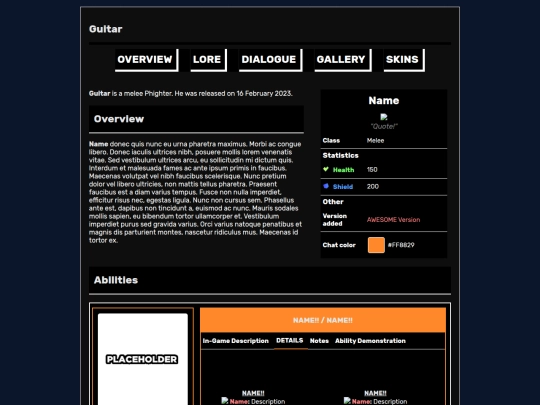 wiki/guitar/overview screenshot