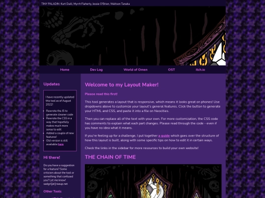 chainOfTimeHome screenshot