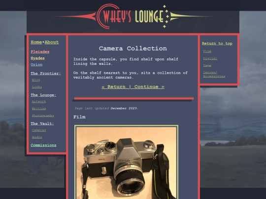 Cameras screenshot