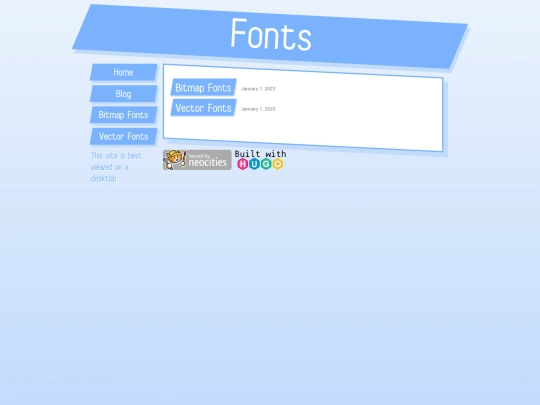 fonts screenshot
