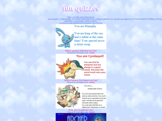 about/beak/quizzles screenshot