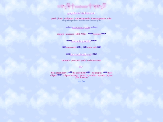 content/menu screenshot