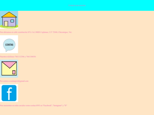 pagina 2/Contacto screenshot