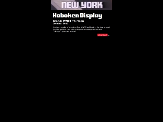 fonts/hoboken screenshot