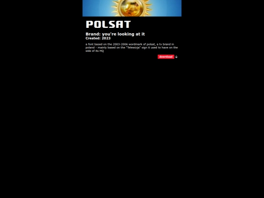 fonts/polsat screenshot