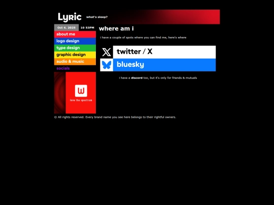 socials screenshot