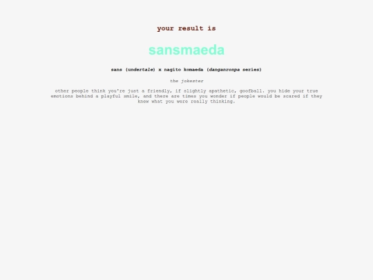 quizzes/crackships/sansmaeda screenshot