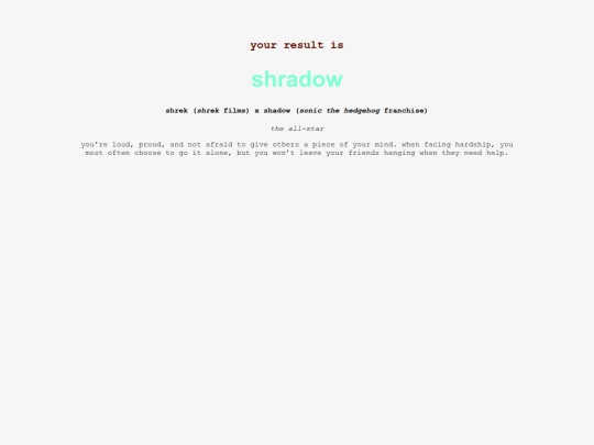 quizzes/crackships/shradow screenshot