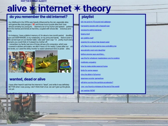 aliveinternettheory screenshot