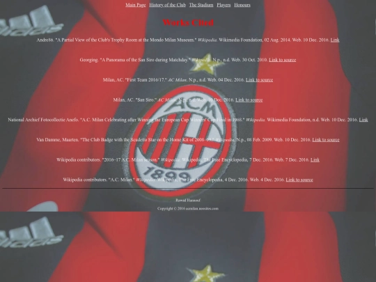 References screenshot
