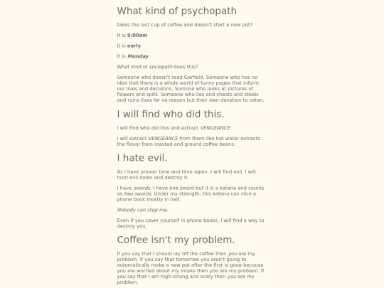 coffee screenshot