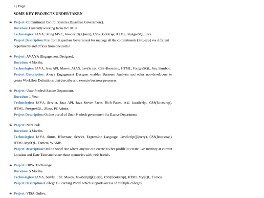 html_resume/2 screenshot