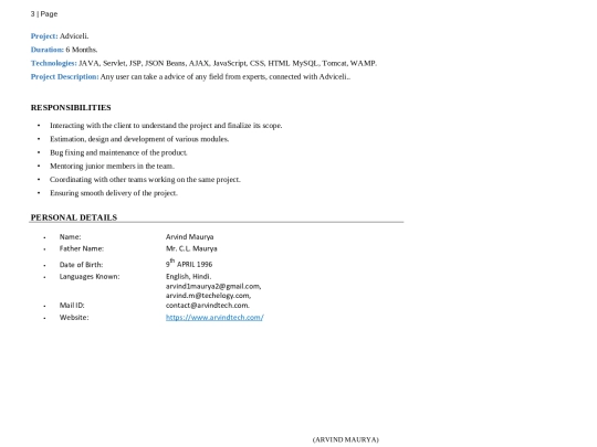 html_resume/3 screenshot