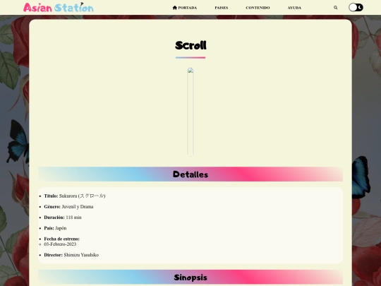 PELICULA-Scroll screenshot