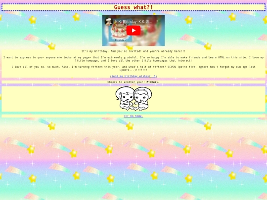 birthday screenshot