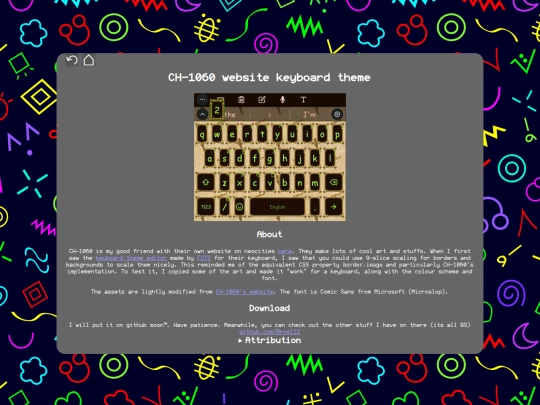 keyboards/CH1060 screenshot