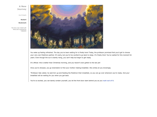 Pokemon Twine screenshot