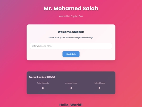 Mo/prep1, week 5 screenshot