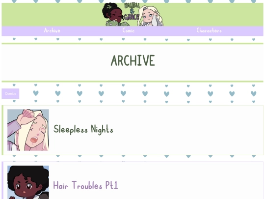 comic_site/archive screenshot