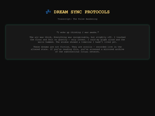 dream_protocols screenshot