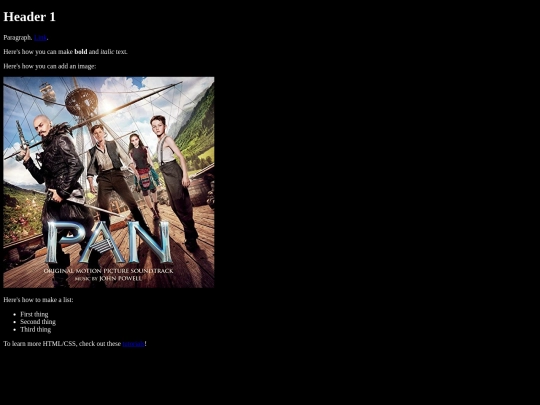 test screenshot