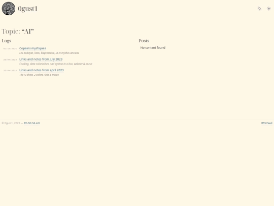 topics/AI screenshot